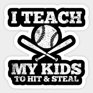 Baseball Dad Baseball Mom Sticker